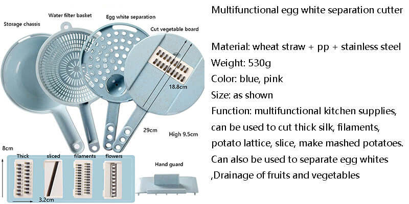 TheHomeFace 8 In 1 Multipurpose Vegetable Slicer ™