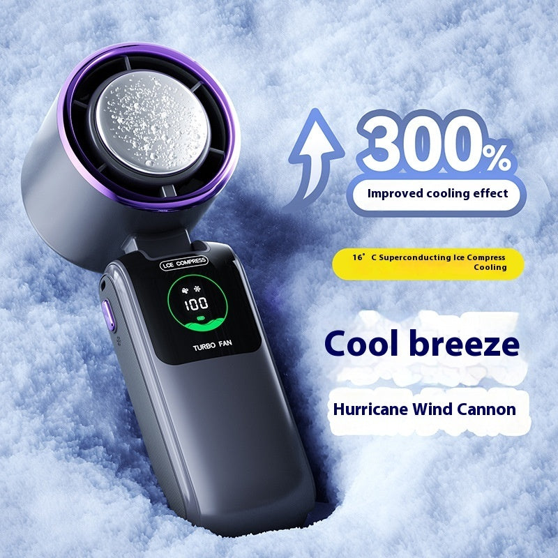 New Ice Pack High-Speed Handheld Eletirc Fan Speed