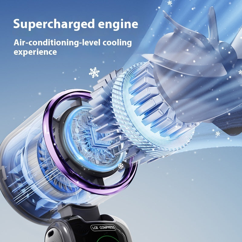 New Ice Pack High-Speed Handheld Eletirc Fan Speed