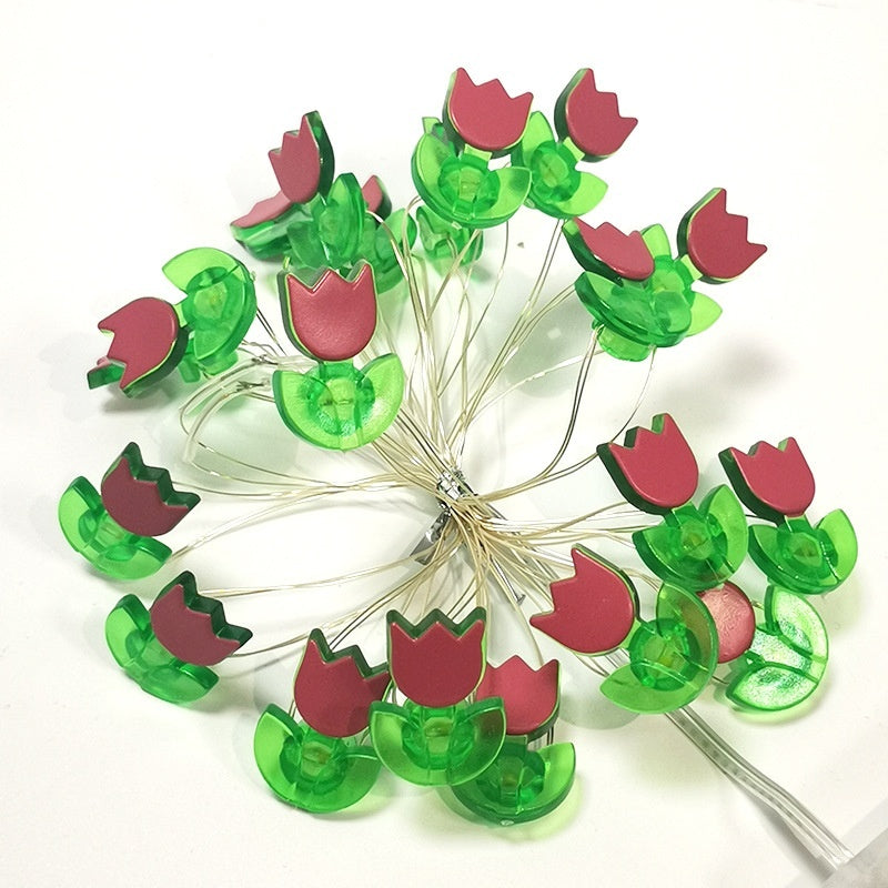 Led Copper Wire Light Flowers